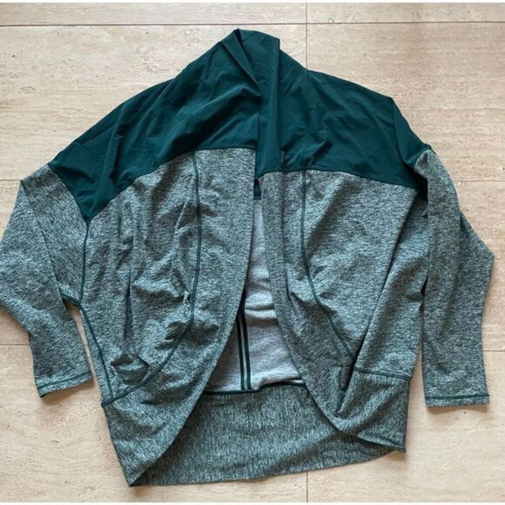 Zella Two-Tone‎ open Jacket Athleisure Workout Casual Wear M-L